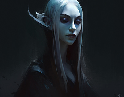 Fedra Mor'Leth|Matriarch of the void chasm bust artwork