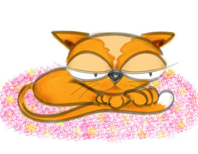 El gato naranja