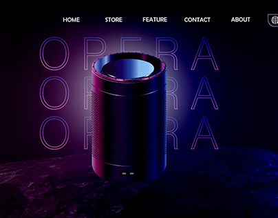 Website Design for speaker company Opera