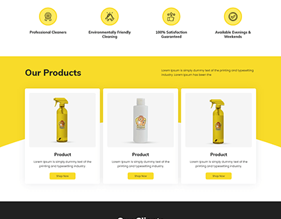 Web design about simba cleaning services