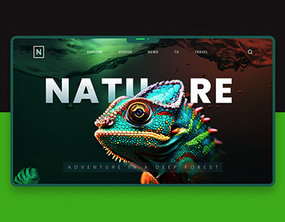 Nature Landing page Ui Design