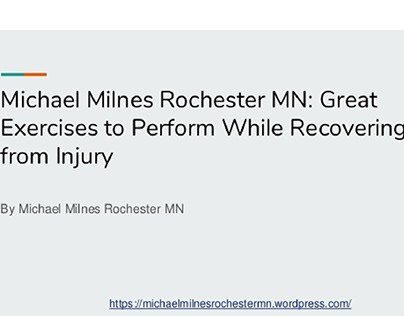 Dr. Michael Milnes Rochester, MN: Healthy Lifestyle