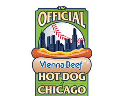 Vienna Beef Official Hot Dog Logo Design V1