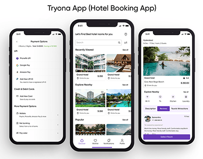 Tryona App (Hotel Booking App)
