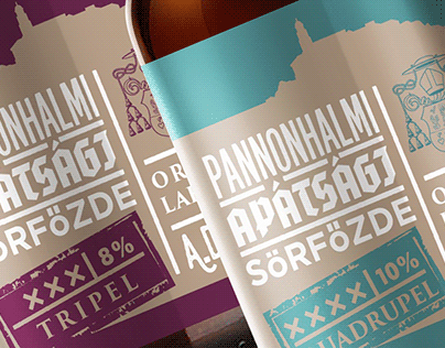 Pannonhalma Abbey Beer Label Design ≠6