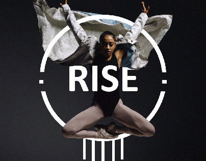 rise typographical lettering