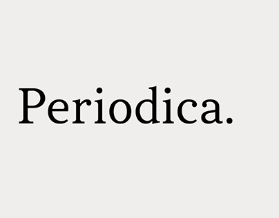 Periodica typeface