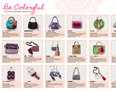 Catalogue for "Be colorful" brand