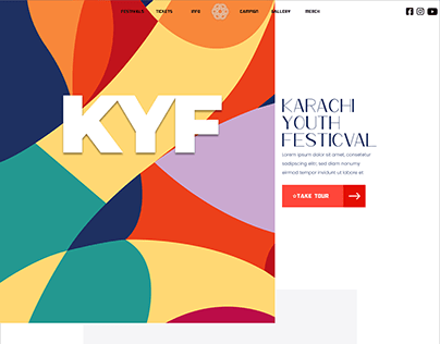 Karachi Youth Festival Landing Page