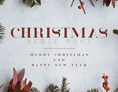 Christmas - Serif font (free)