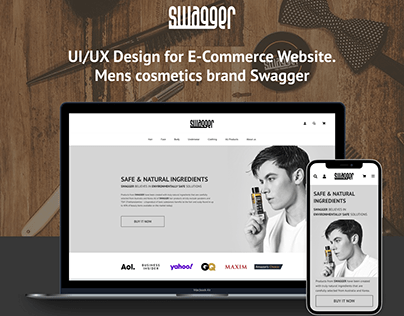 UI/UX Design for E-Commerce Website. Mens cosmetics
