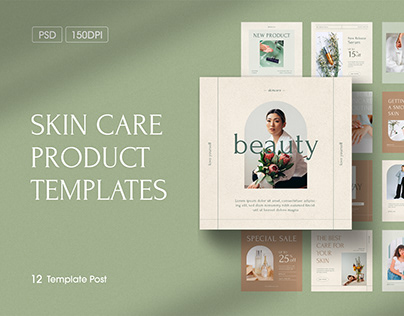 Skincare Product Post Template