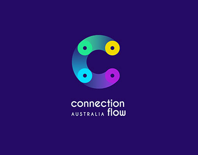 Connection Flow Logo Design