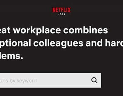 Site Award winner: Netflix Jobs