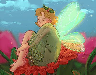 Fairy in flower