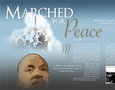 Martin Luther King Jr Magazine Spread