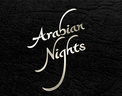 Traditional book design: "1001 Arabian nights"