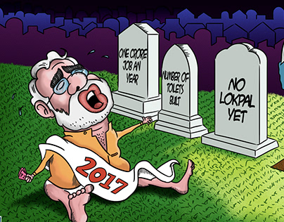 Modi Editorial Cartoons