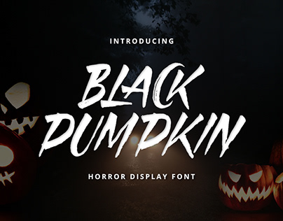 Black Pumpkin - Horror Display Font