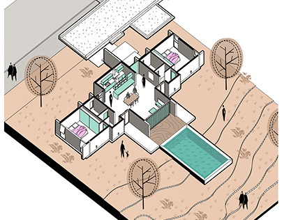 Graphical illustration of axonometric view