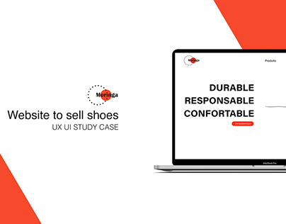 Moringa, shoe sales website | UX UI