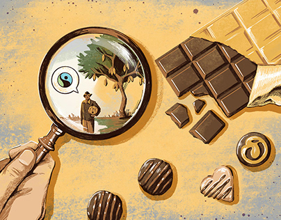 The Ethics of Chocolate / Editorial Illustration