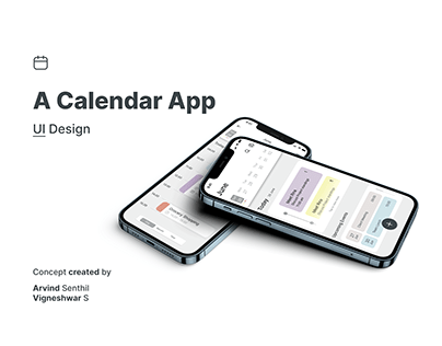 A Calendar App - UI Design