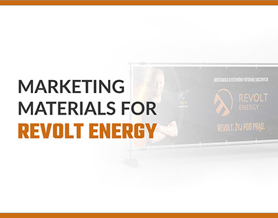 Marketing and advertising materials for Revolt Energy.