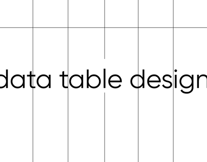 Data table design | Spreadsheet