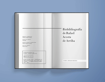 Biobibliography Book editorial design