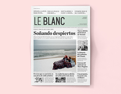 LE BLANC  |  Periódico, newspaper