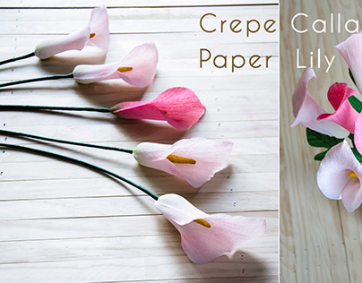 TA Diy Ideas How to make calla lily paper flower simple