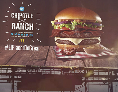 Campaing of the New Burger Chipotle Ranch by McD