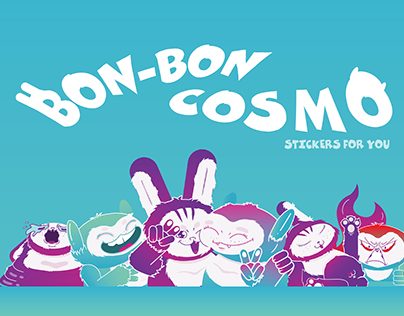 Bon-Bon and Cosmo stickers