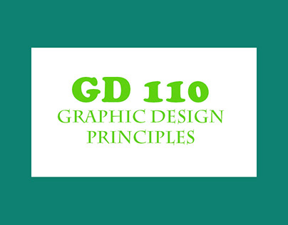 GD 110/Graphic Design Principles (Cuyamaca College)