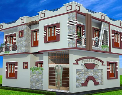 3D Exterior Model House Design