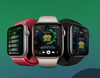 Spotify app apple watch UI/UX