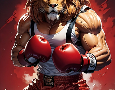 The lion boxer