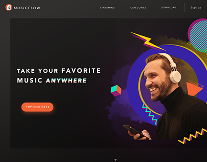 Main Page for the music web-site