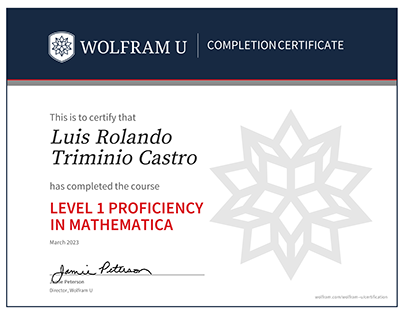 Level 1 Proficiency in Mathematica