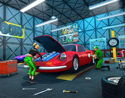 Car Mechanic Car Service Games