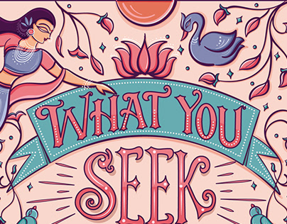 Law of Attraction inspired Illustrative Lettering