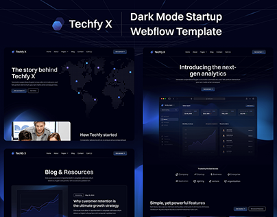 Techfy X - Tech Webflow Template