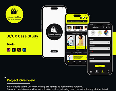 Customized - Clothing App UI/UX case study