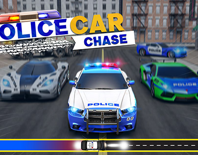 police car chase game ui