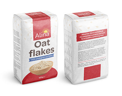 Oat flakes Product packaging