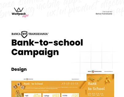 Banca Transilvania Bank-to-School - Web Design