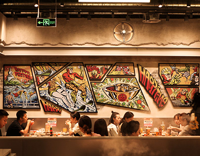 Murals For Hot-Pot Factory Beijing