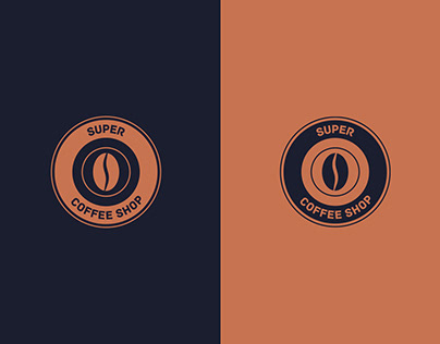 "Super Coffee Shop" Logo