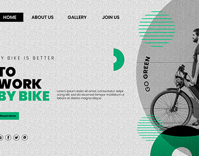 Responsive Landing Page for rent a bicycle